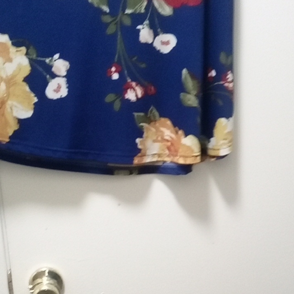 Printed Pocket Sleeveless Tunic (Blue) - Picture 6 of 8